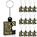 Team Appreciation Gifts Bulk Thank You Keychains for Coworkers