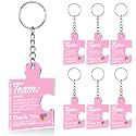 Team Appreciation Gifts Bulk Thank You Keychains for Coworkers