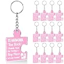 Team Appreciation Gifts Bulk Thank You Keychains for Coworkers