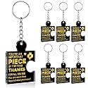 Team Appreciation Gifts Bulk Thank You Keychains for Coworkers