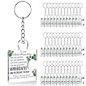 Team Appreciation Gifts Bulk Thank You Keychains for Coworkers