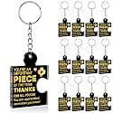 Team Appreciation Gifts Bulk Thank You Keychains for Coworkers