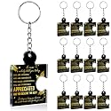 Team Appreciation Gifts Bulk Thank You Keychains for Coworkers