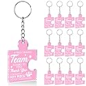 Team Appreciation Gifts Bulk Thank You Keychains for Coworkers