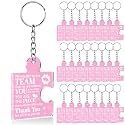 Team Appreciation Gifts Bulk Thank You Keychains for Coworkers