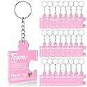 Team Appreciation Gifts Bulk Thank You Keychains for Coworkers