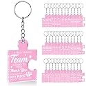 Team Appreciation Gifts Bulk Thank You Keychains for Coworkers
