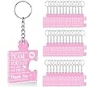 Team Appreciation Gifts Bulk Thank You Keychains for Coworkers