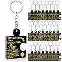 Team Appreciation Gifts Bulk Thank You Keychains for Coworkers