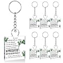 Team Appreciation Gifts Bulk Thank You Keychains for Coworkers