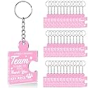 Team Appreciation Gifts Bulk Thank You Keychains for Coworkers