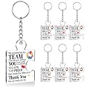 Team Appreciation Gifts Bulk Thank You Keychains for Coworkers