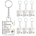 Team Appreciation Gifts Bulk Thank You Keychains for Coworkers