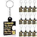 Team Appreciation Gifts Bulk Thank You Keychains for Coworkers