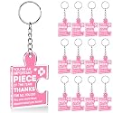 Team Appreciation Gifts Bulk Thank You Keychains for Coworkers