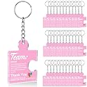 Team Appreciation Gifts Bulk Thank You Keychains for Coworkers