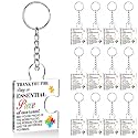 Team Appreciation Gifts Bulk Thank You Keychains for Coworkers