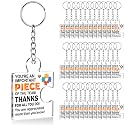 Team Appreciation Gifts Bulk Thank You Keychains for Coworkers