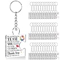 Team Appreciation Gifts Bulk Thank You Keychains for Coworkers