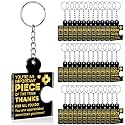 Team Appreciation Gifts Bulk Thank You Keychains for Coworkers