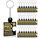 Team Appreciation Gifts Bulk Thank You Keychains for Coworkers