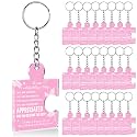 Team Appreciation Gifts Bulk Thank You Keychains for Coworkers