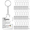 Team Appreciation Gifts Bulk Thank You Keychains for Coworkers