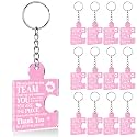 Team Appreciation Gifts Bulk Thank You Keychains for Coworkers