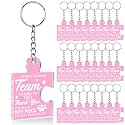 Team Appreciation Gifts Bulk Thank You Keychains for Coworkers