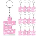 Team Appreciation Gifts Bulk Thank You Keychains for Coworkers