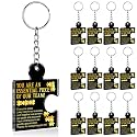 Team Appreciation Gifts Bulk Thank You Keychains for Coworkers