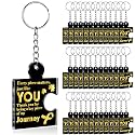 Team Appreciation Gifts Bulk Thank You Keychains for Coworkers