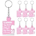 Team Appreciation Gifts Bulk Thank You Keychains for Coworkers