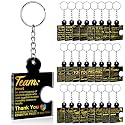 Team Appreciation Gifts Bulk Thank You Keychains for Coworkers