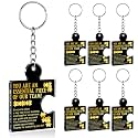 Team Appreciation Gifts Bulk Thank You Keychains for Coworkers