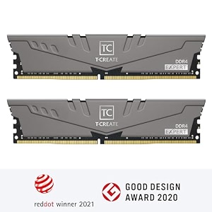 teamgroup t-create expert overclocking 10l samsung b-die ddr4 16gb kit 2 x 8gb 3600mhz pc4 28800 cl14 desktop memory module ram - ttced416g3600hc14cdc01