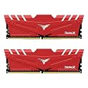 TEAMGROUP T-Force Dark Z 32GB Kit (2x16GB) DDR4 Dram 3200MHz (PC4-25600) CL16 288-Pin Desktop Memory Module Ram (Red) - TDZRD432G3200HC16FDC01