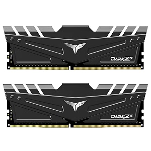 teamgroup t-force dark z alpha for amd ryzen 16gb kit 2 x 8gb 3200mhz pc4-25600 cl 16 288-pin ddr4 sdram desktop gaming memory module ram - black - tdzad416g3200hc16cdc01