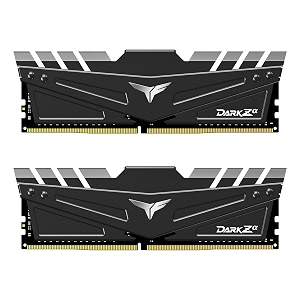 teamgroup t-force dark z alpha for amd ryzen 16gb kit 2 x 8gb 3600mhz pc4-28800 cl 18 288-pin ddr4 sdram desktop gaming memory module ram - black - tdzad416g3600hc18jdc01