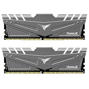 teamgroup t-force dark z ddr4 32gb kit 2 x 16gb 3200mhz pc4-25600 cl 16 288-pin sdram desktop gaming memory module ram - gray - tdzgd432g3200hc16cdc01