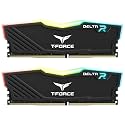 TEAMGROUP T-Force Delta RGB DDR4 32GB (2x16GB) 3200MHz (PC4-25600) CL16 Desktop Memory Module Ram TF3D416G3200HC16CDC01 - Black