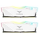 TeamGroup T-Force Delta RGB 2x8GB 3600MHz (3600MT/s) CL18 White, 16GB DDR4 RAM Kit, Desktop Gaming Memory, Metal Heatsink, ARGB Sync, XMP 2.0, for Intel/AMD CPU, High Performance Low Latency Module