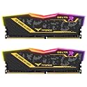 TeamGroup T-Force Delta TUF 2x16GB 3200MHz (3200MT/s) CL16 Yellow, 32GB DDR4 RAM Kit, Desktop Gaming Memory, Metal Heatsink, ARGB Sync, XMP 2.0, for Intel/AMD CPU, High Performance Low Latency Module