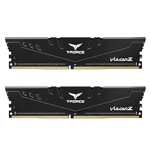 teamgroup t-force vulcan z ddr4 32gb kit 2x16gb 3600mhz pc4-28800 cl18 desktop memory module ram black - tlzbd432g3600hc18jdc01