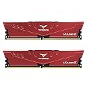 TEAMGROUP T-Force Vulcan Z DDR4 16GB Kit (2x8GB) 3200MHz (PC4-25600) CL18 Desktop Memory Module Ram (Red) - TLZRD416G3200HC16FDC01