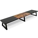 TEAMIX 42 inch Large Dual Monitor Riser, Desk Organizer Stand for TV Laptop