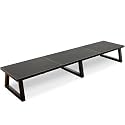 TEAMIX 42 inch Large Dual Monitor Riser, Desk Organizer Stand for TV Laptop