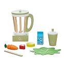 Teamson Kids Little Chef Frankfurt 13-pc. Wooden Play Kitchen Blender Accessory Set with Pretend Ingredients, Natural/Green