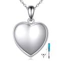 Teardrop Hourglass Urn Necklace for Ashes for Women Sterling Silver Cremation Jewelry Memorial Keepsake Urns Pendant Necklace for Urn Necklaces Ashes