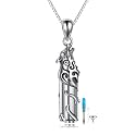 Teardrop Hourglass Urn Necklace for Ashes for Women Sterling Silver Cremation Jewelry Memorial Keepsake Urns Pendant Necklace for Urn Necklaces Ashes